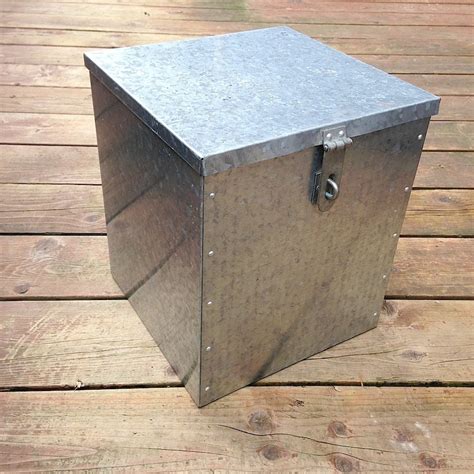 metal garden storage boxes|galvanized steel storage box.